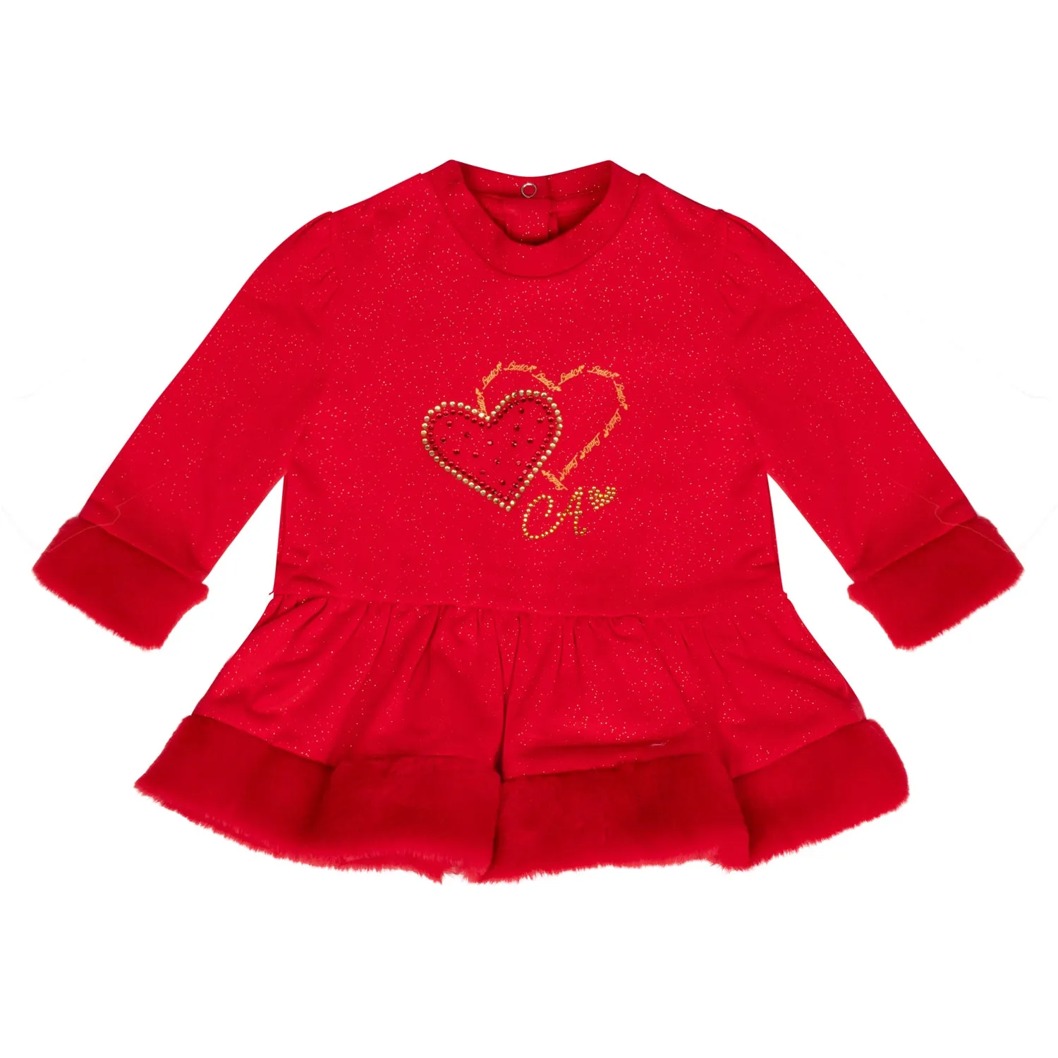 Little A Harmony Heart Dress - Red