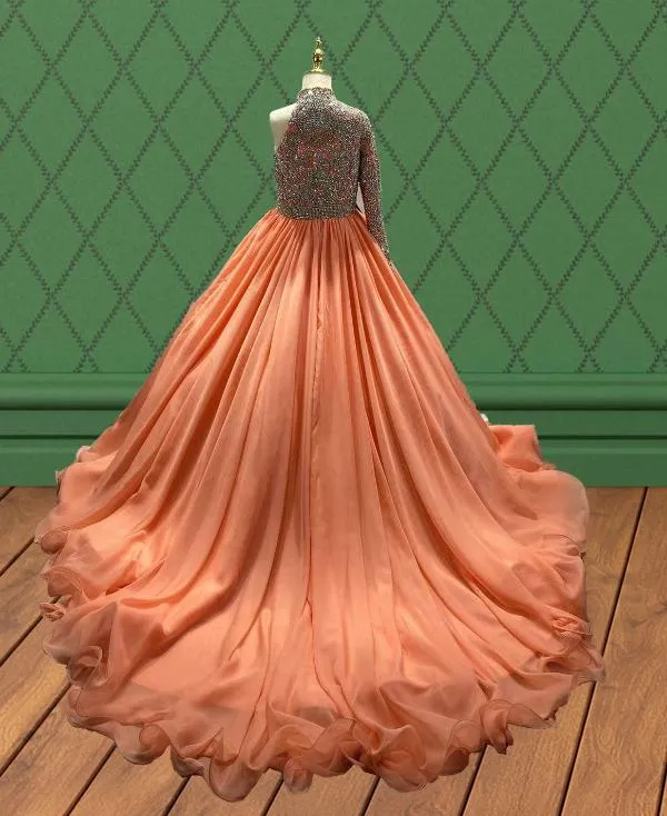 Little Child's One Shoulder Sparkly Prom Gown
