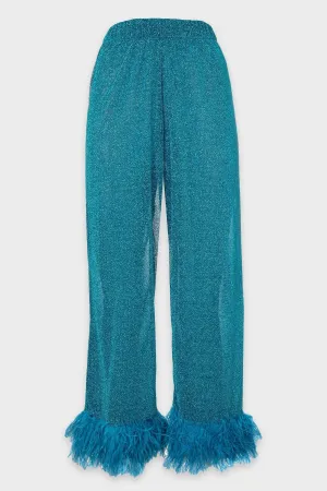 Lumière Plumage Pants in Ocean Blue