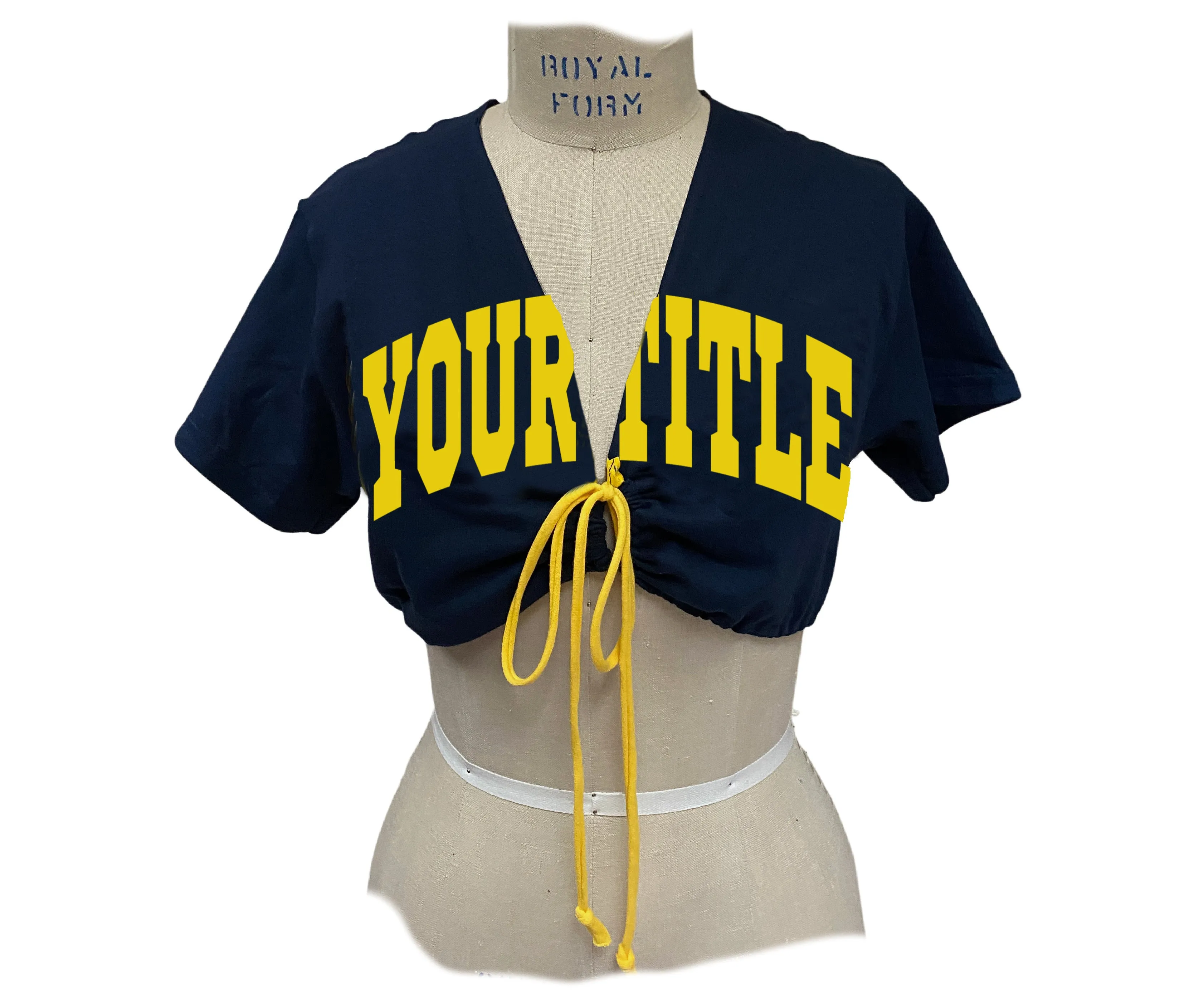 Madelyn Custom Lace Up Tee Shirt