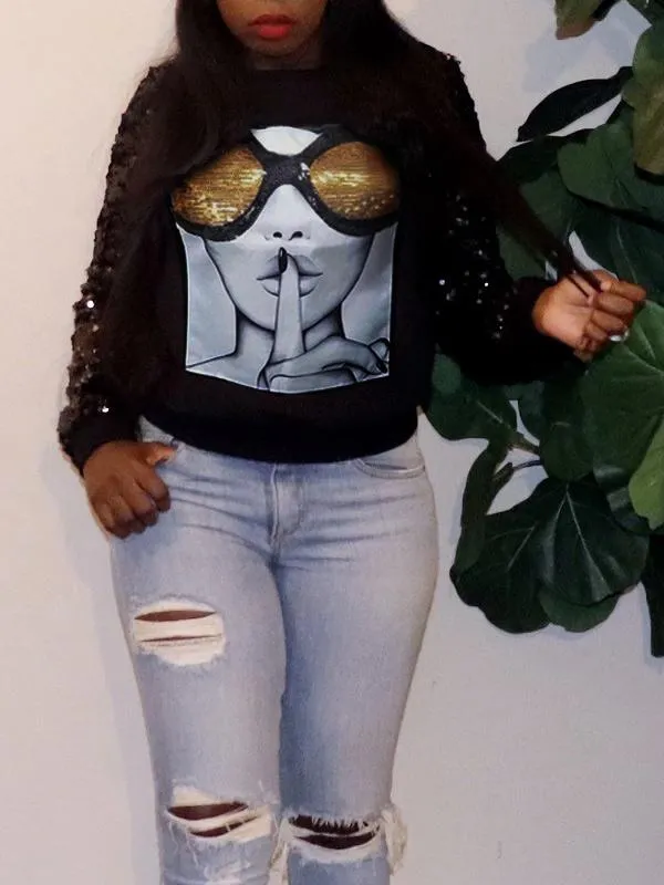 Mangocouture Quiet & Shine Sweatshirt