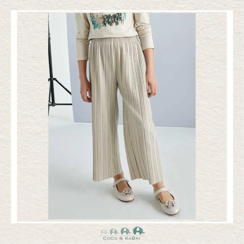 Mayoral Girls Pleated Pants - Champagne
