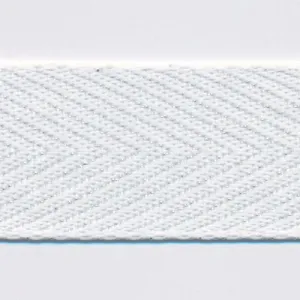 Metallic Herringbone Ribbon #00 Ecru