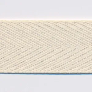 Metallic Herringbone Ribbon #158 Milk