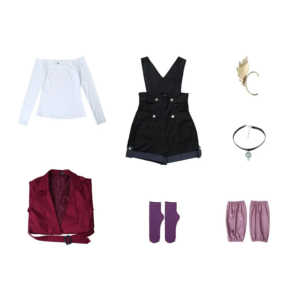 Metallic Rouge Redstar Rouge Red Coat Suit Cosplay Costume Outfits Halloween Carnival Suit