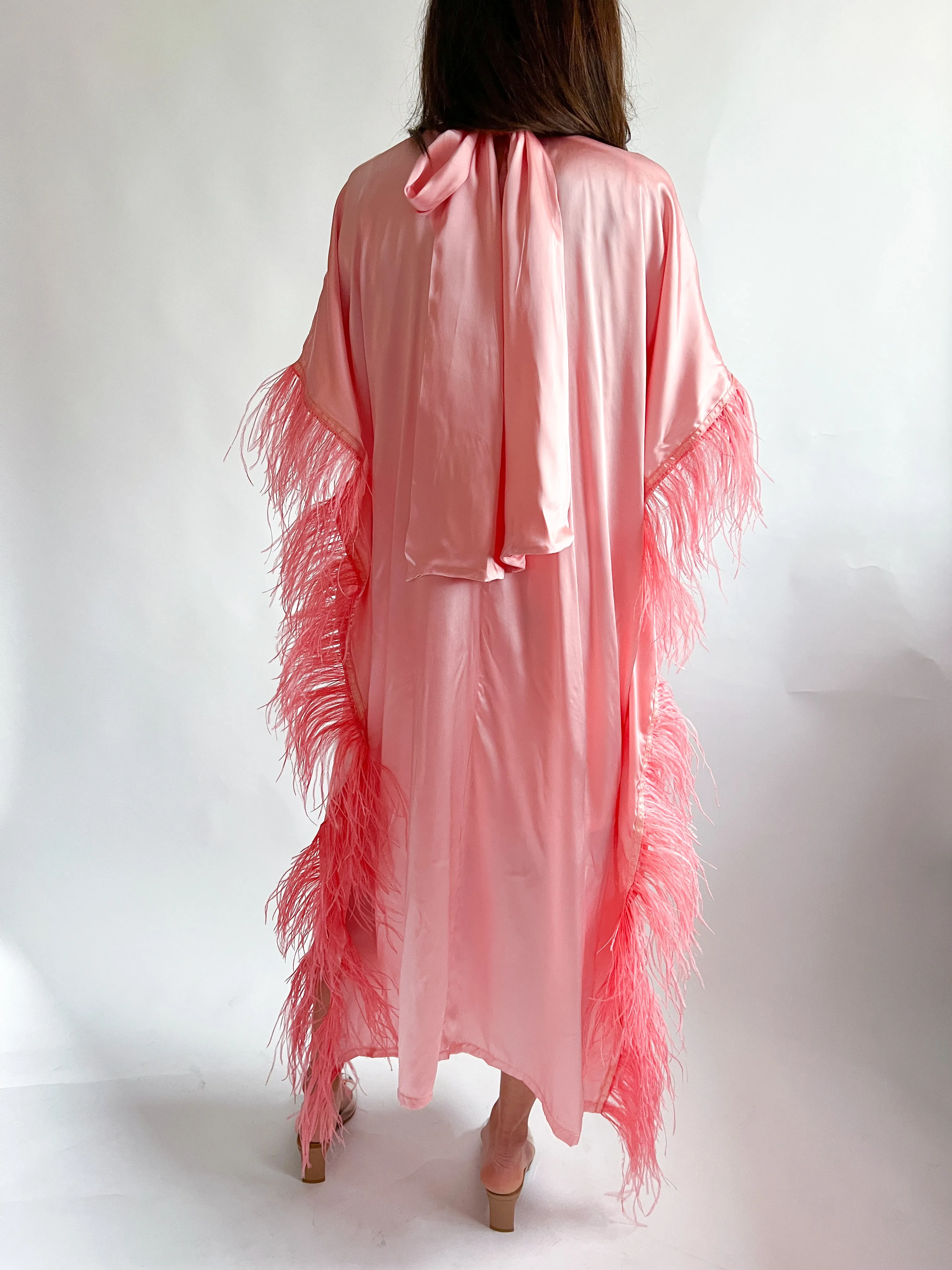 Natalie Fringed Kimono Midi Dress