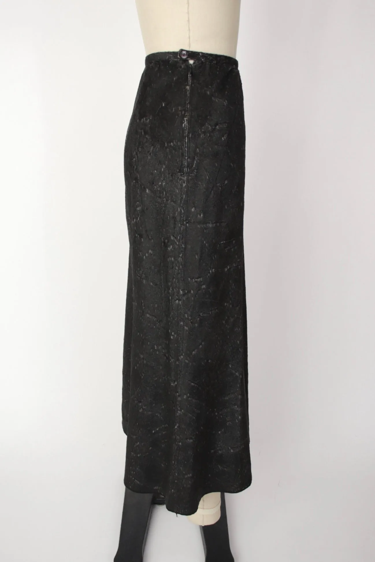 Nobu Nakano Distressed Faux Fur Trim Skirt Set