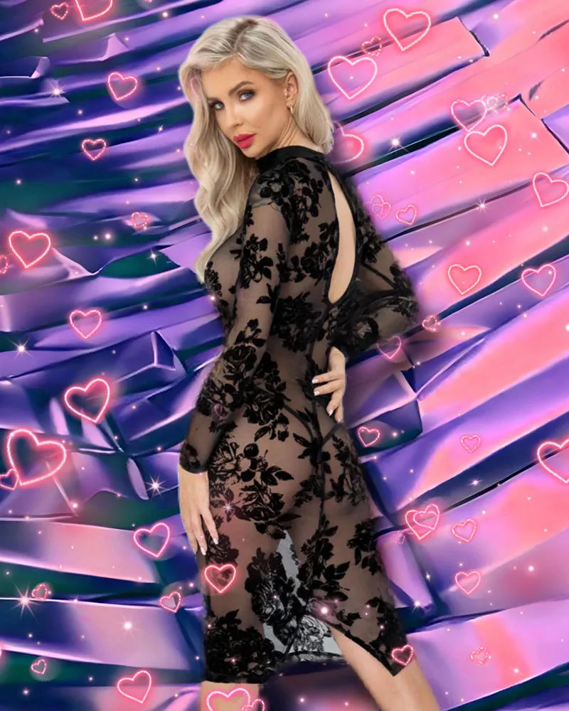 Noir Handmade Mesh Dress