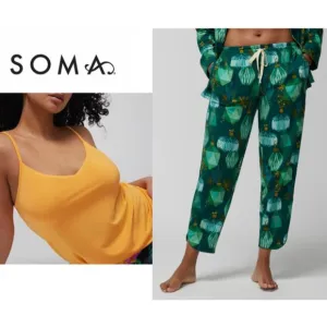 NWT Soma Cool Nights Embraceable Pajama Set