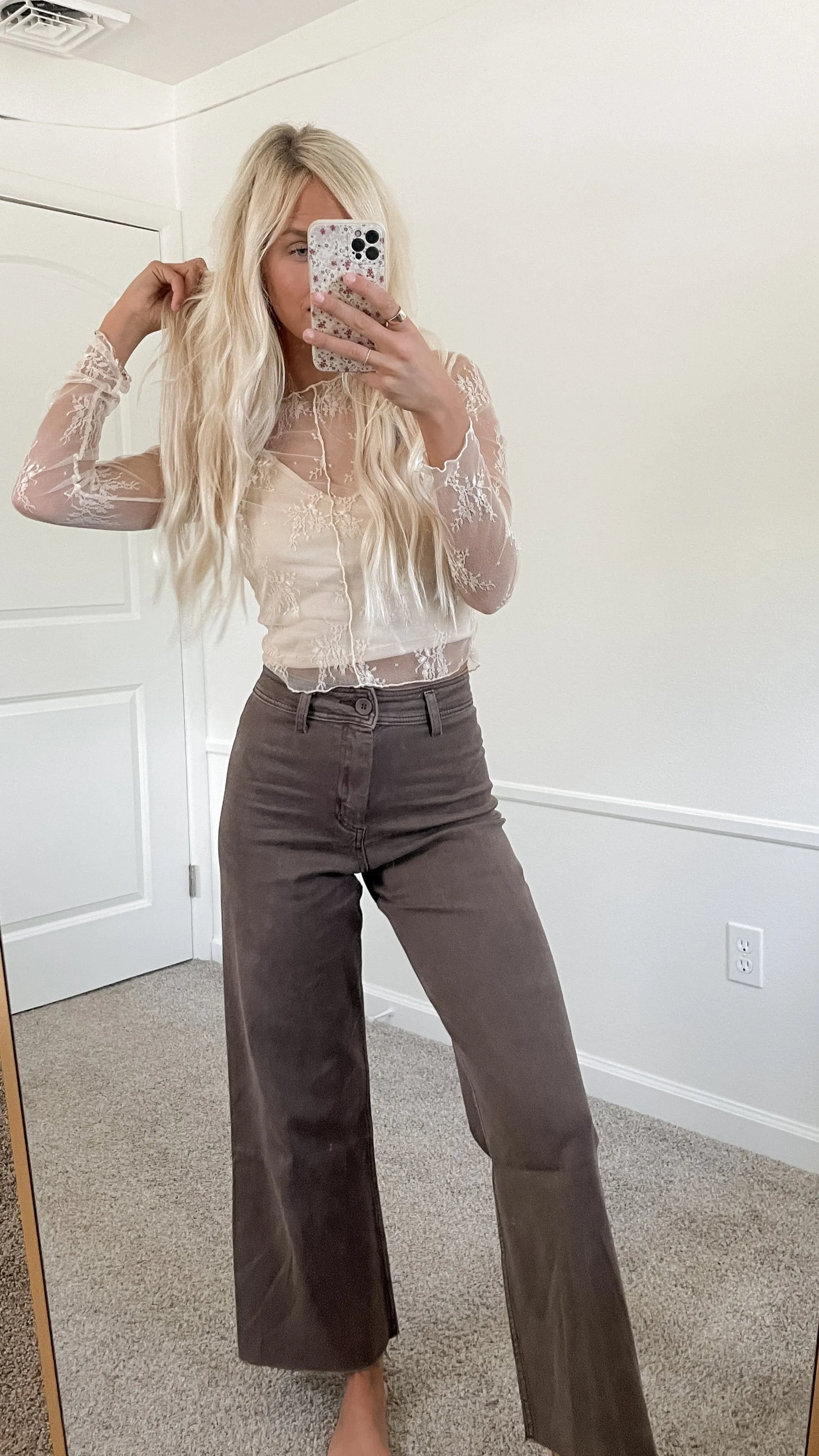 Oaklynn Cream Lace Top