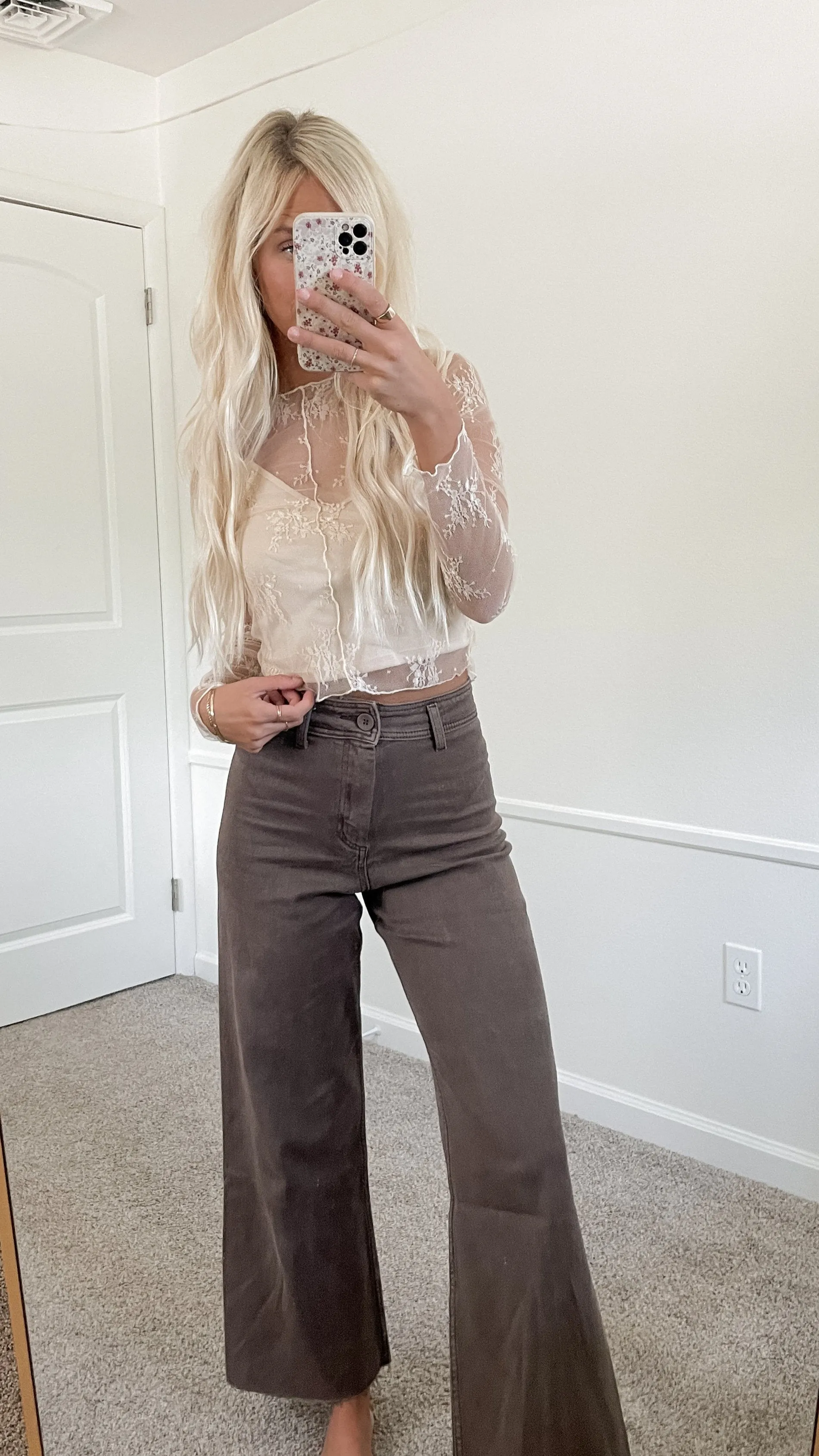 Oaklynn Cream Lace Top