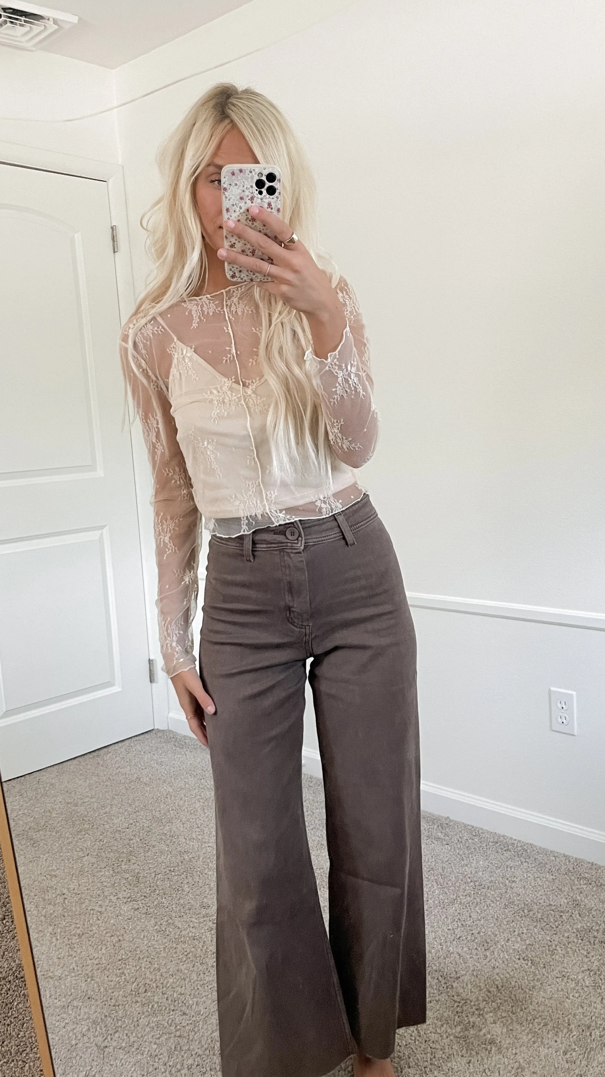 Oaklynn Cream Lace Top