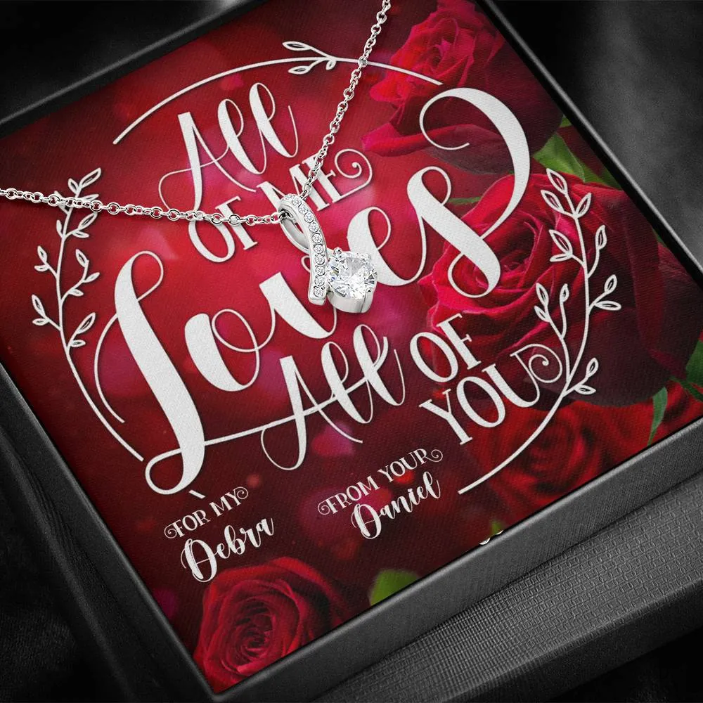 Personalized Names All Of Me Sparkling Necklace