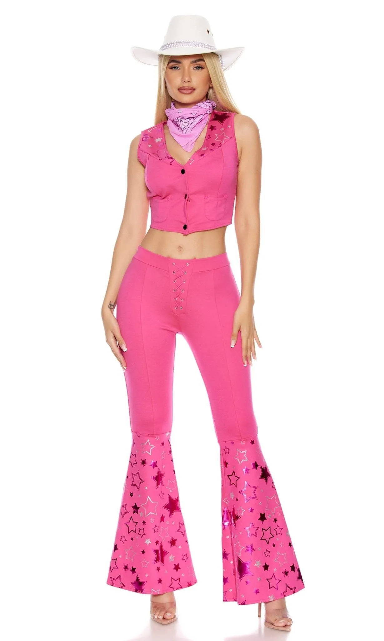 Pink Country Singer Doll Movie Character Costume