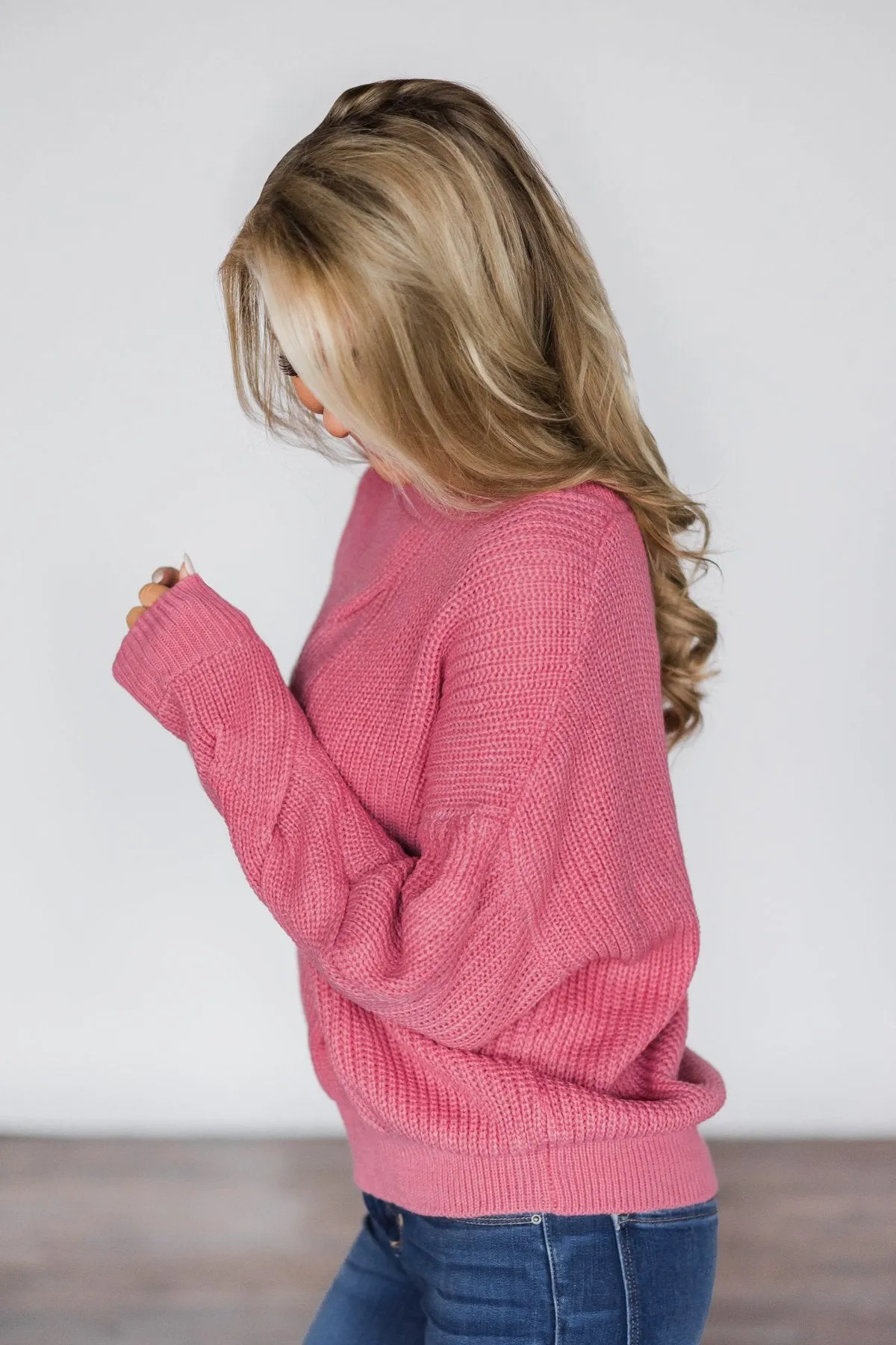 Pink Knit Sweater
