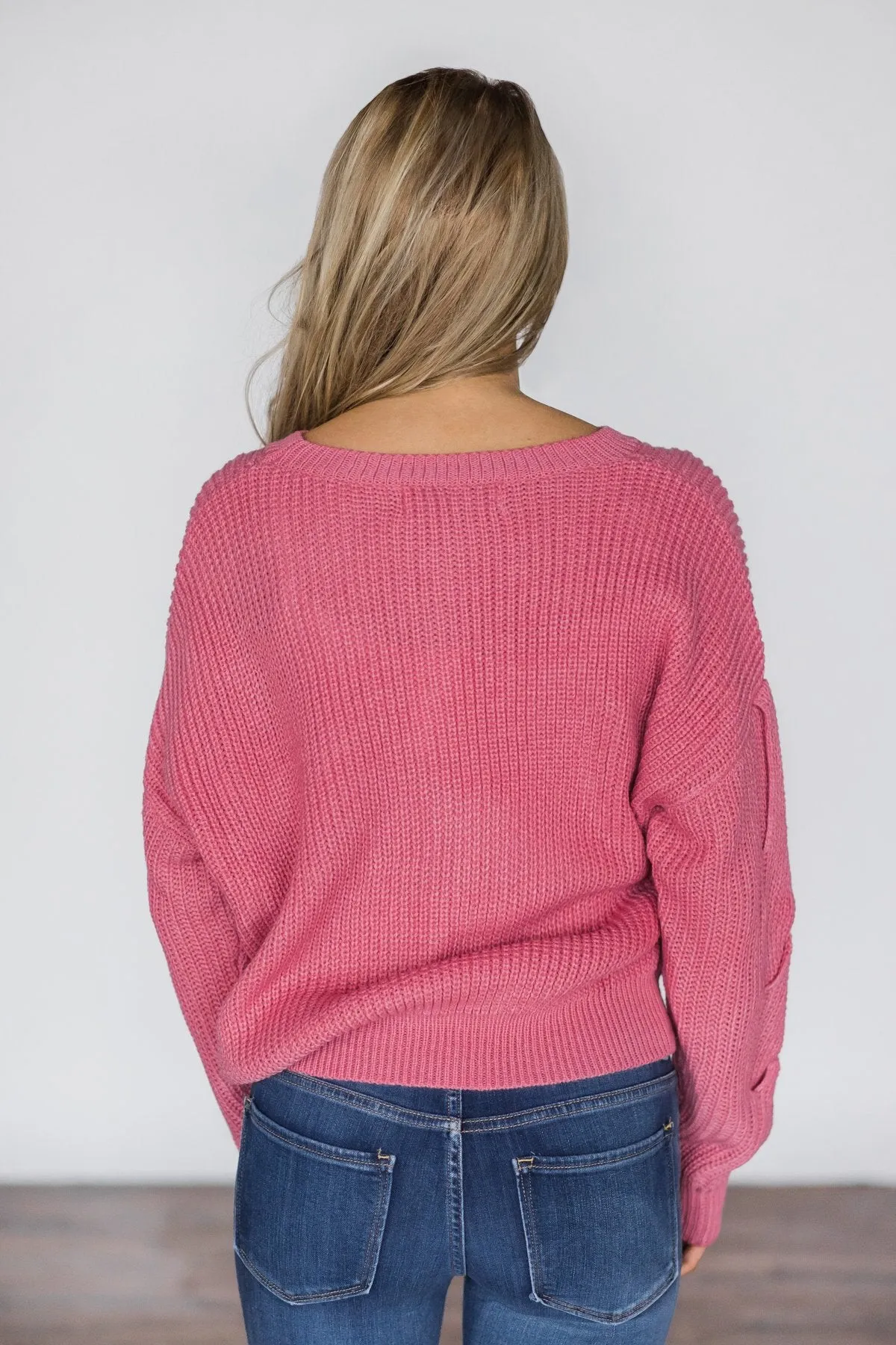 Pink Knit Sweater