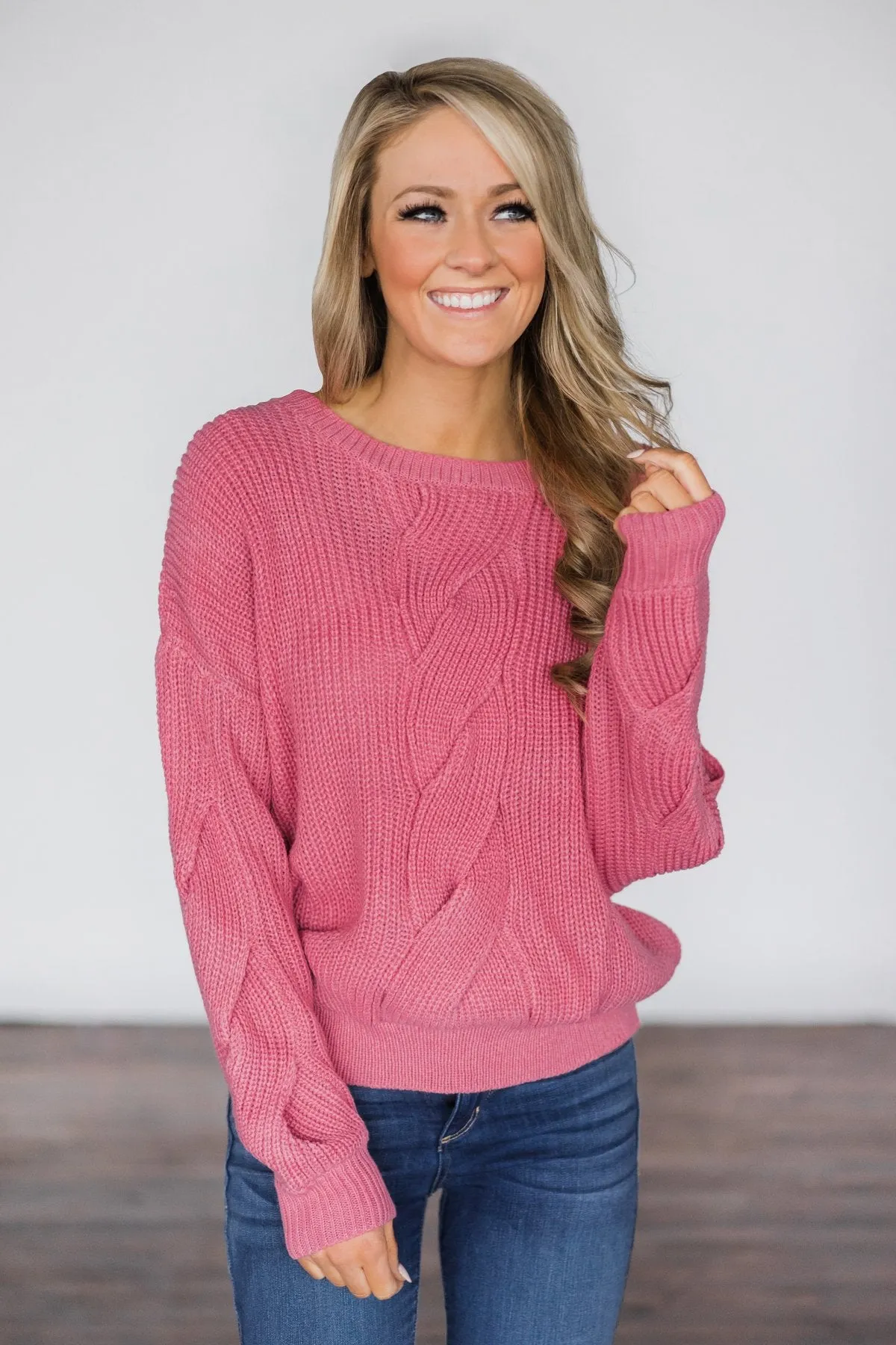 Pink Knit Sweater