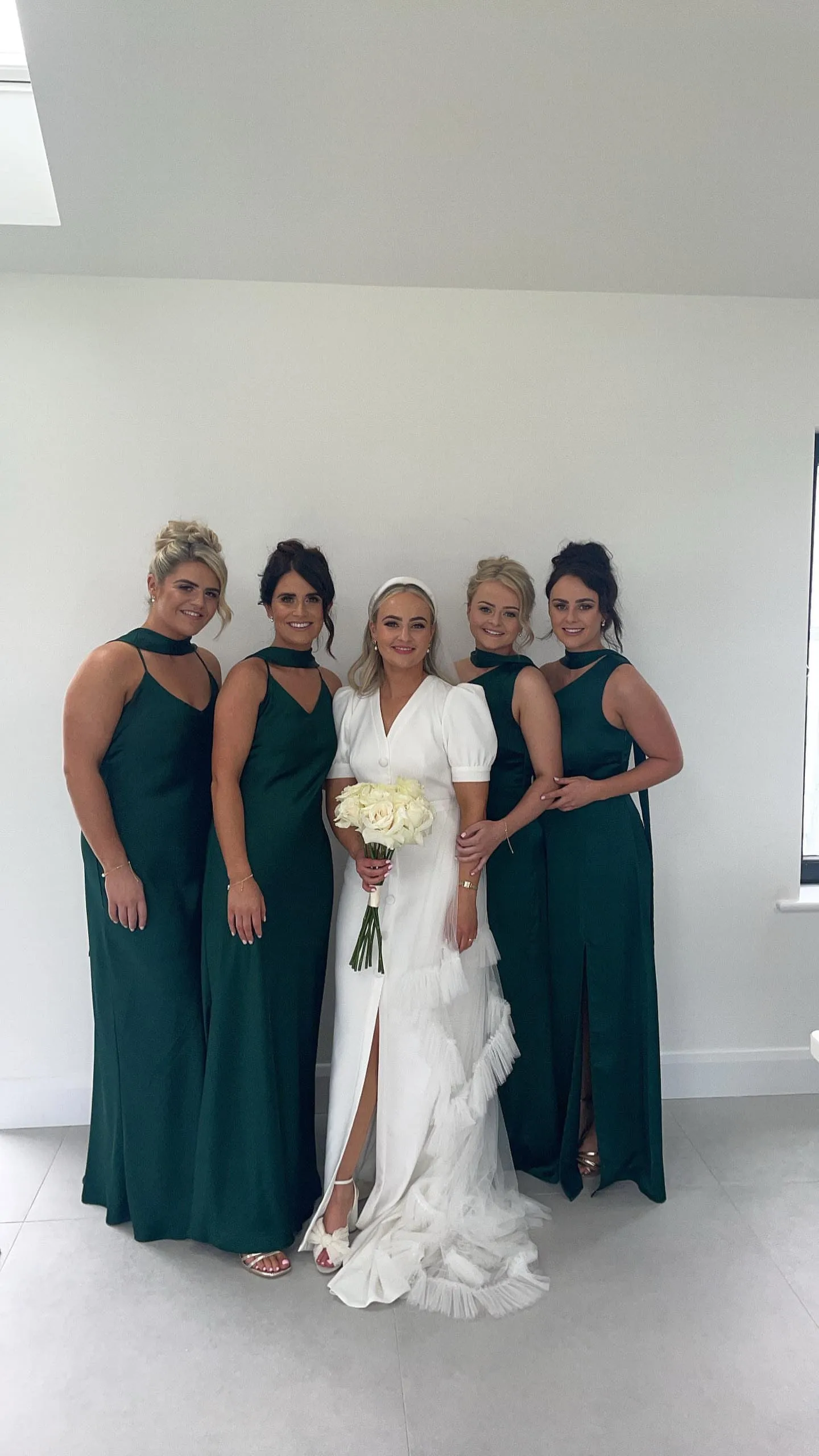 Porto Dress in Forest Green Satin