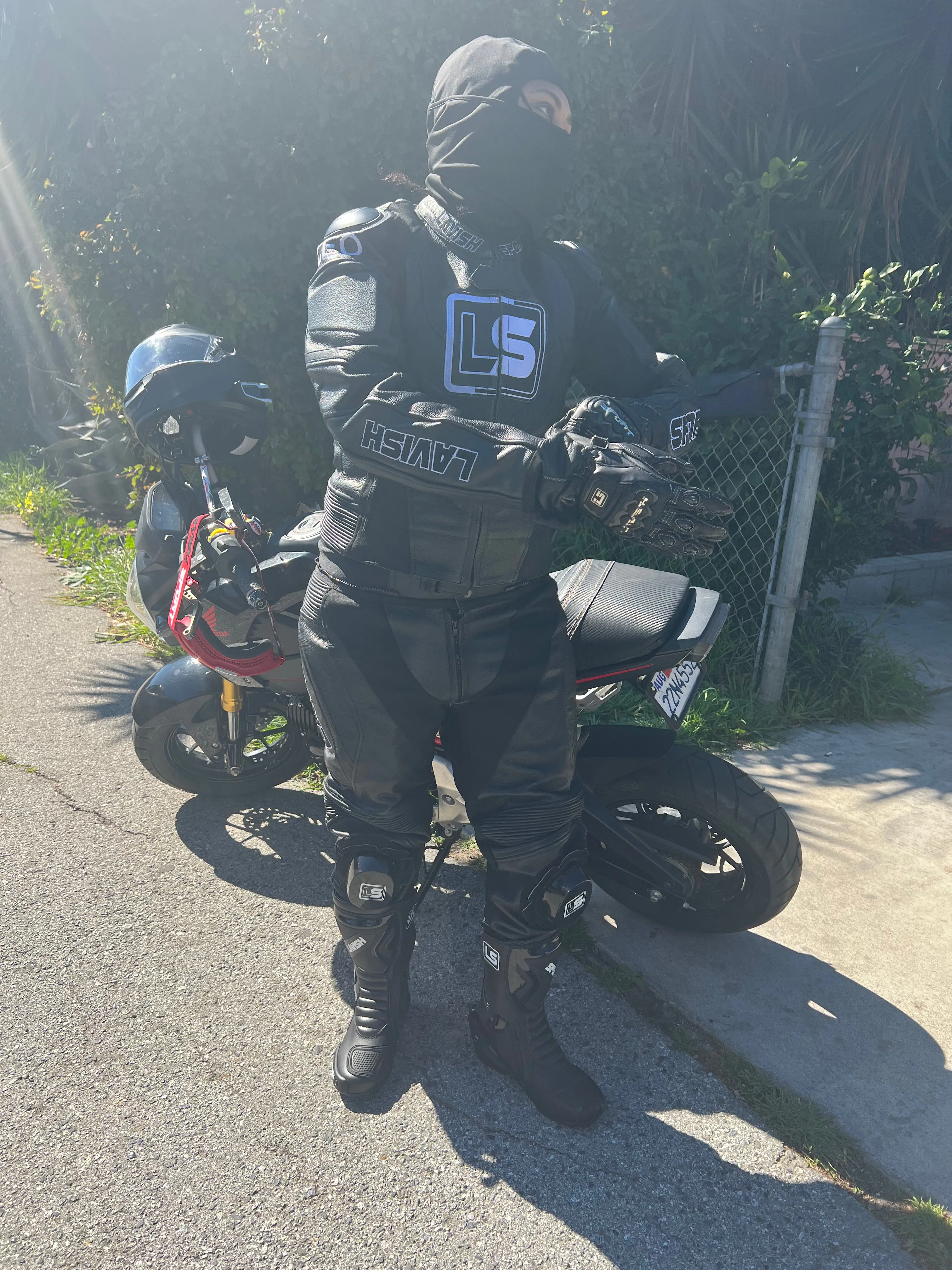 Pressure Racing Leather Moto Jacket