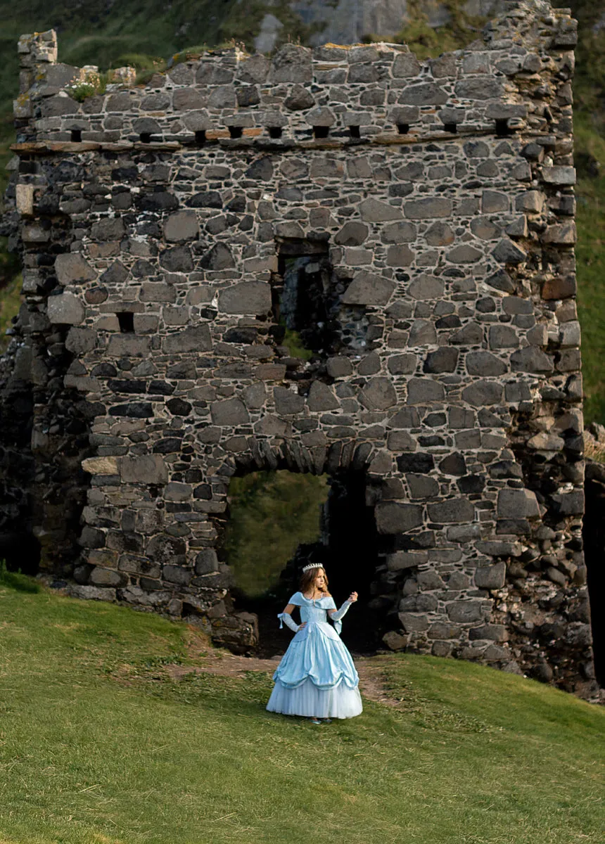 Princess Costume Set in Dusty Blue