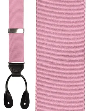 "Pink Grosgraine Ribbon II" Suspenders