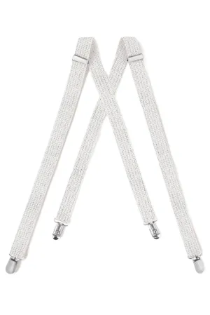 "Silver Metallic" Suspenders