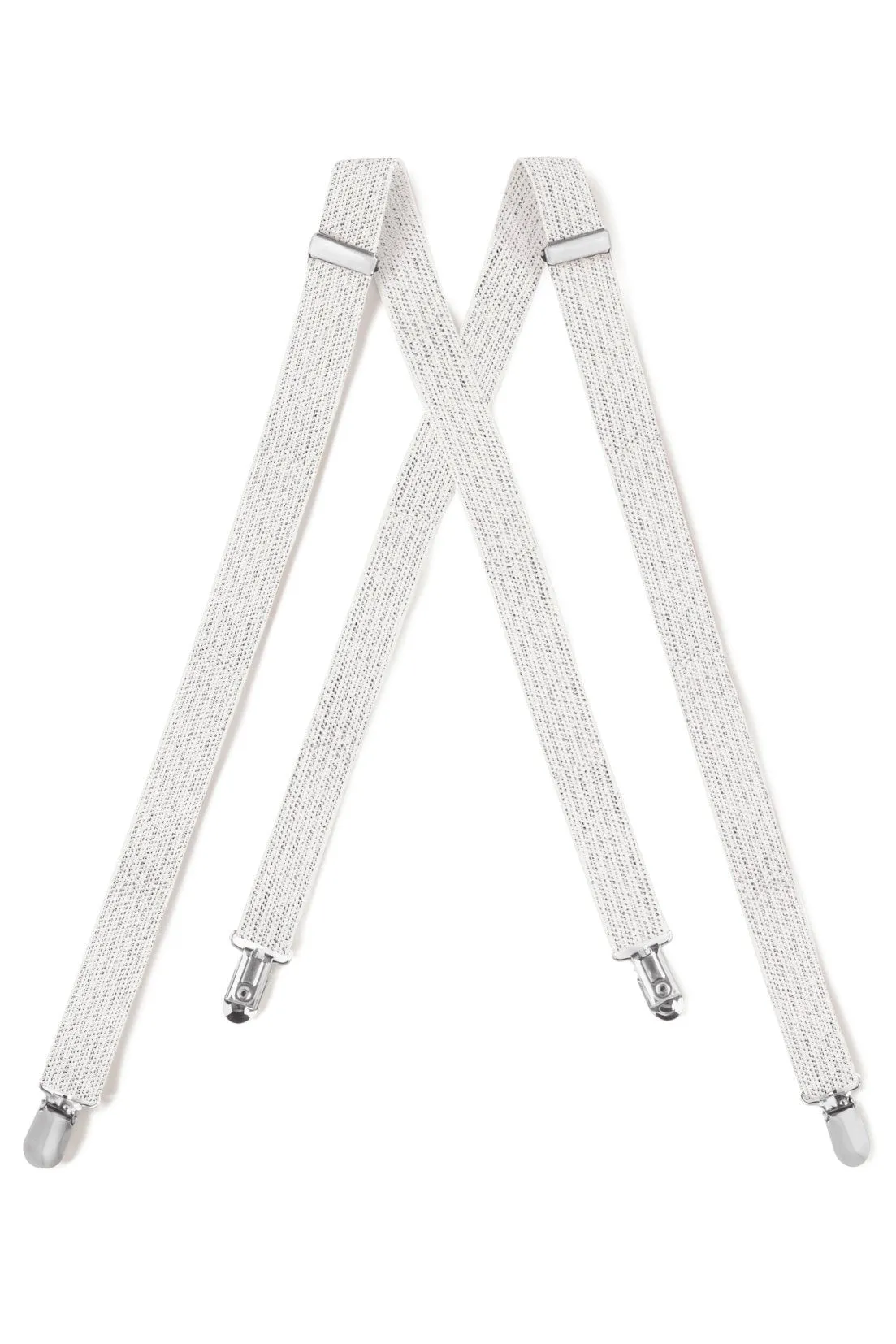 "Silver Metallic" Suspenders