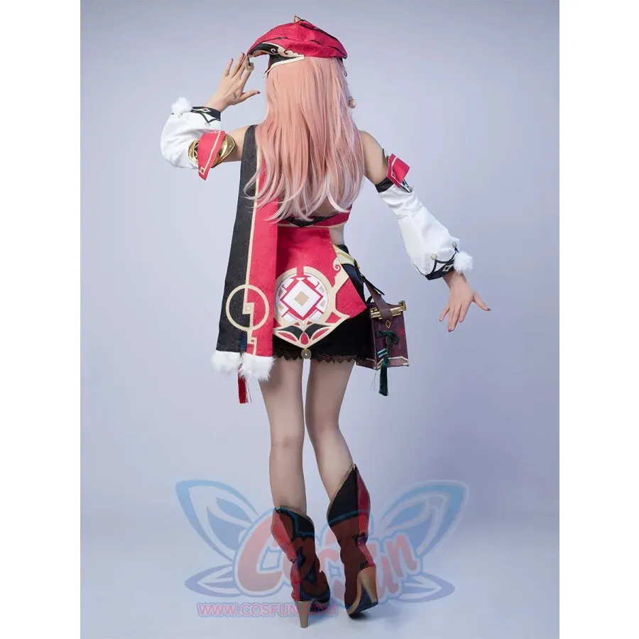 Ready to Ship Game Genshin Impact Yanfei Cosplay Costume Jacquard Version C00480 AA