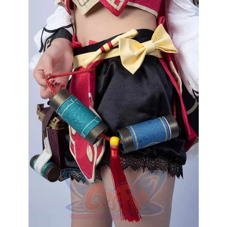 Ready to Ship Game Genshin Impact Yanfei Cosplay Costume Jacquard Version C00480 AA
