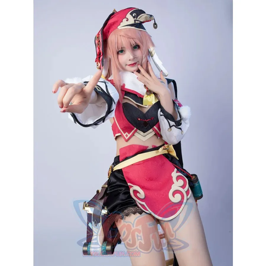 Ready to Ship Game Genshin Impact Yanfei Cosplay Costume Jacquard Version C00480 AA