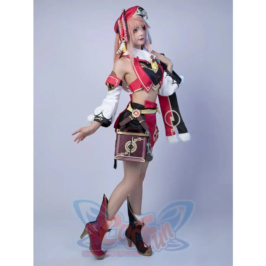 Ready to Ship Game Genshin Impact Yanfei Cosplay Costume Jacquard Version C00480 AA