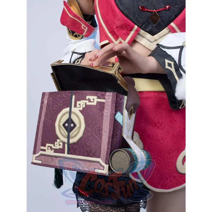 Ready to Ship Game Genshin Impact Yanfei Cosplay Costume Jacquard Version C00480 AA