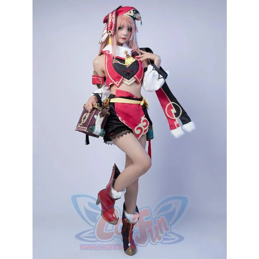 Ready to Ship Game Genshin Impact Yanfei Cosplay Costume Jacquard Version C00480 AA