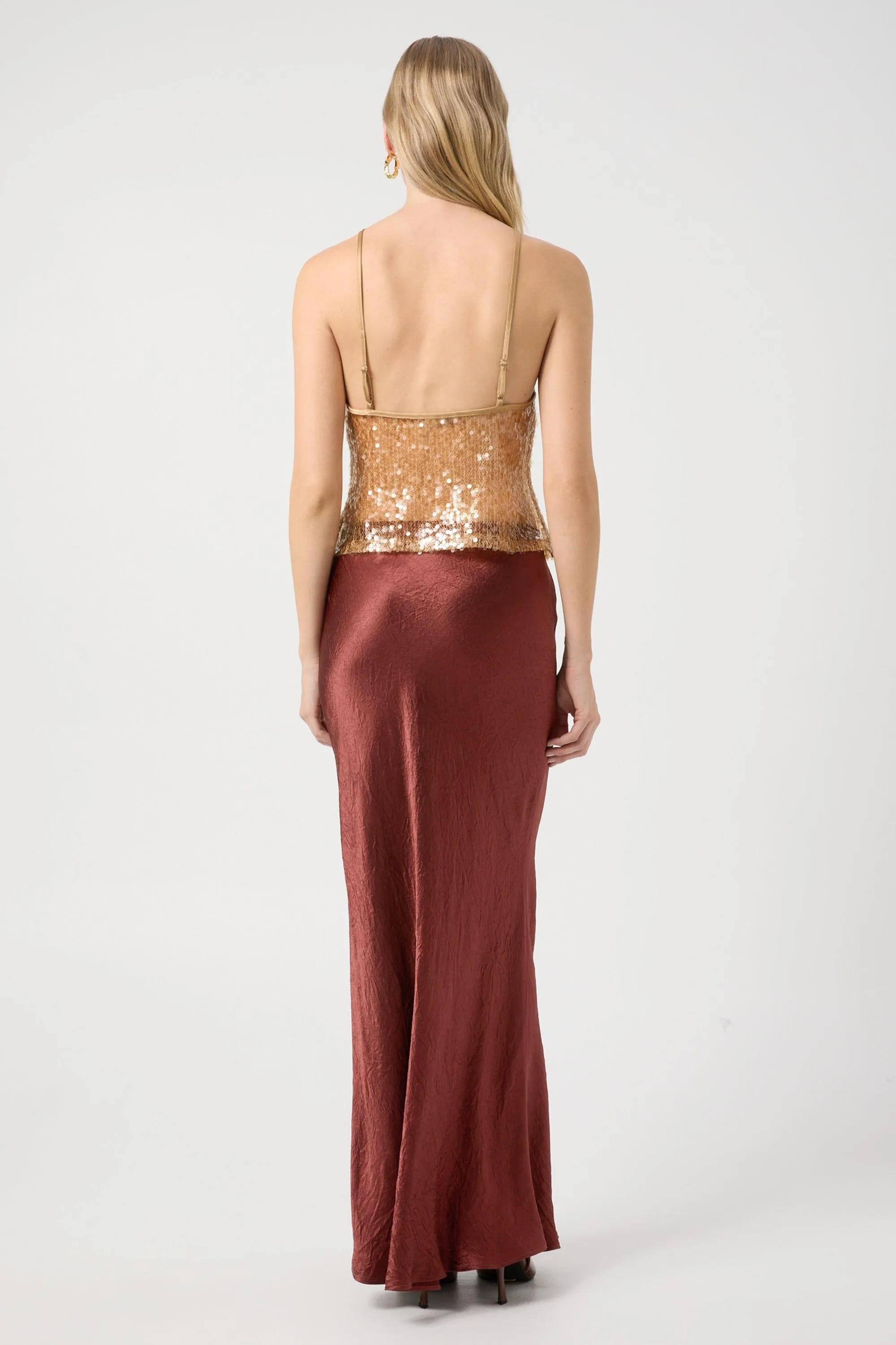 REFLECTION SEQUIN TOP | HONEY