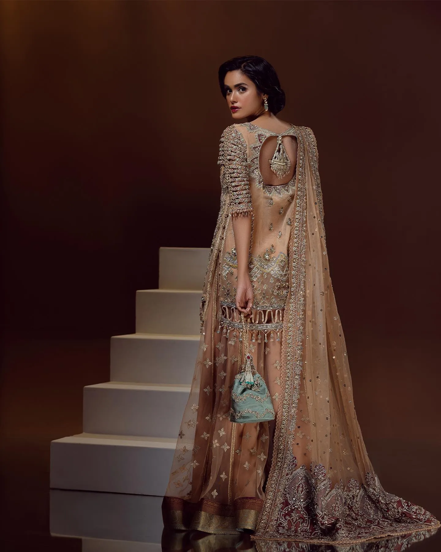 Royal Embellished Sharara Kameez Pakistani Bridal Wear