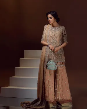 Royal Embellished Sharara Kameez Pakistani Bridal Wear