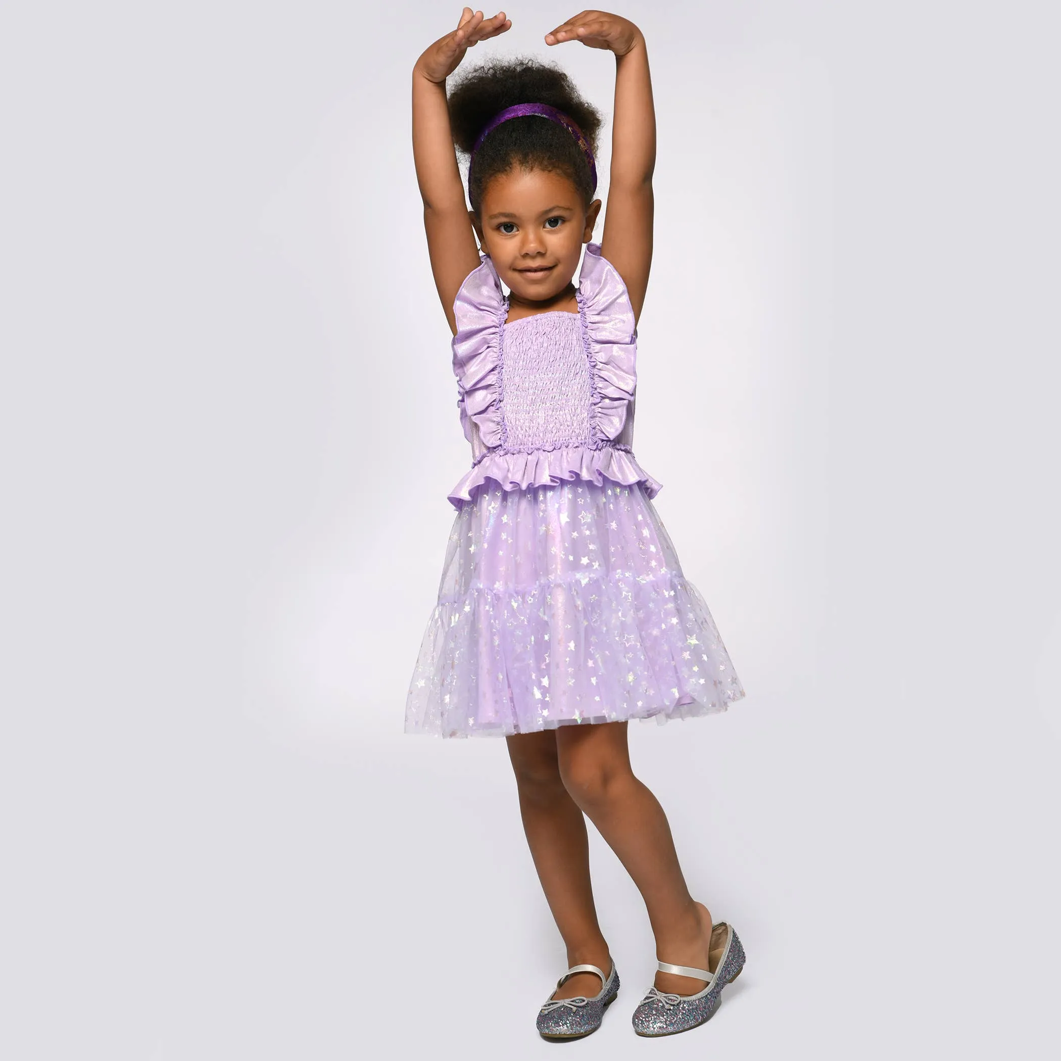 RUFFLE SMOCKED TUTU DRESS