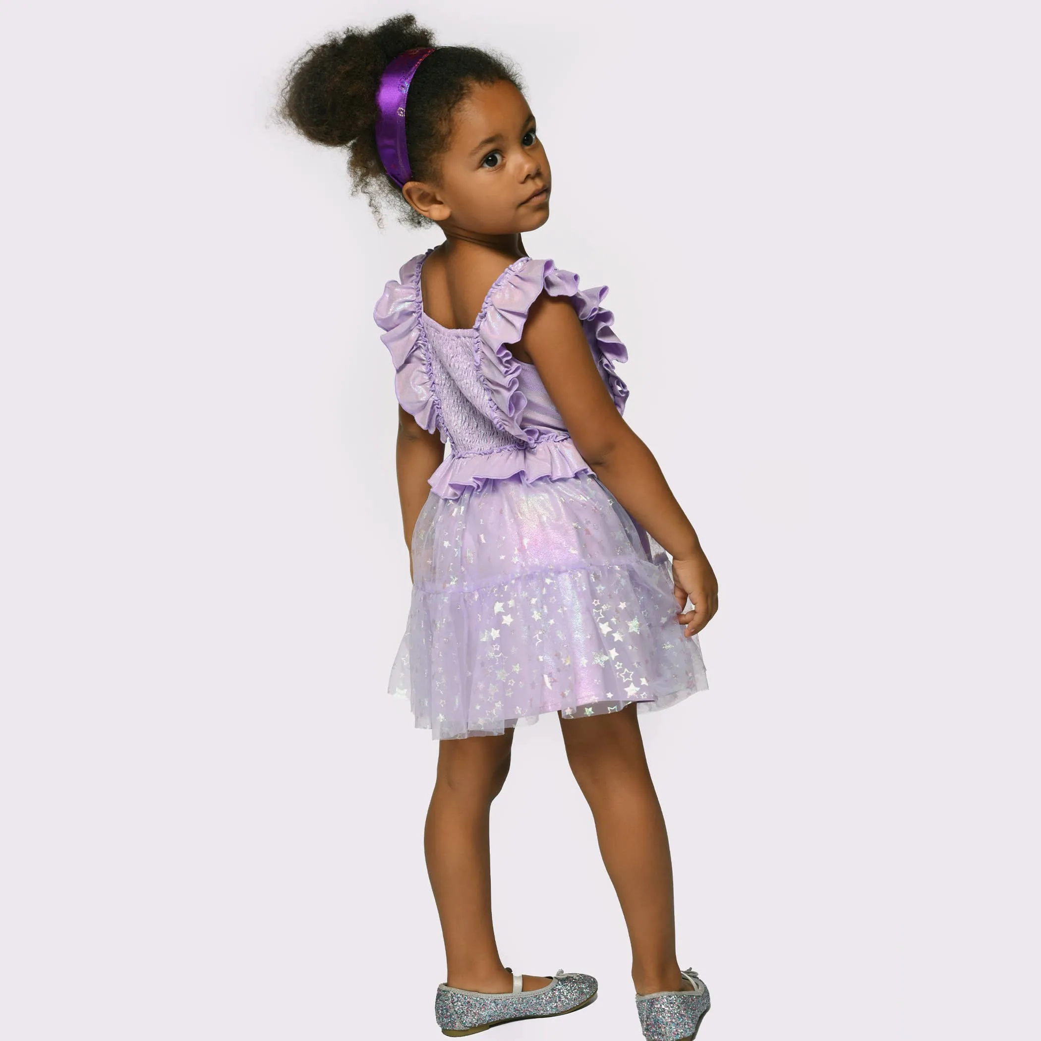 RUFFLE SMOCKED TUTU DRESS