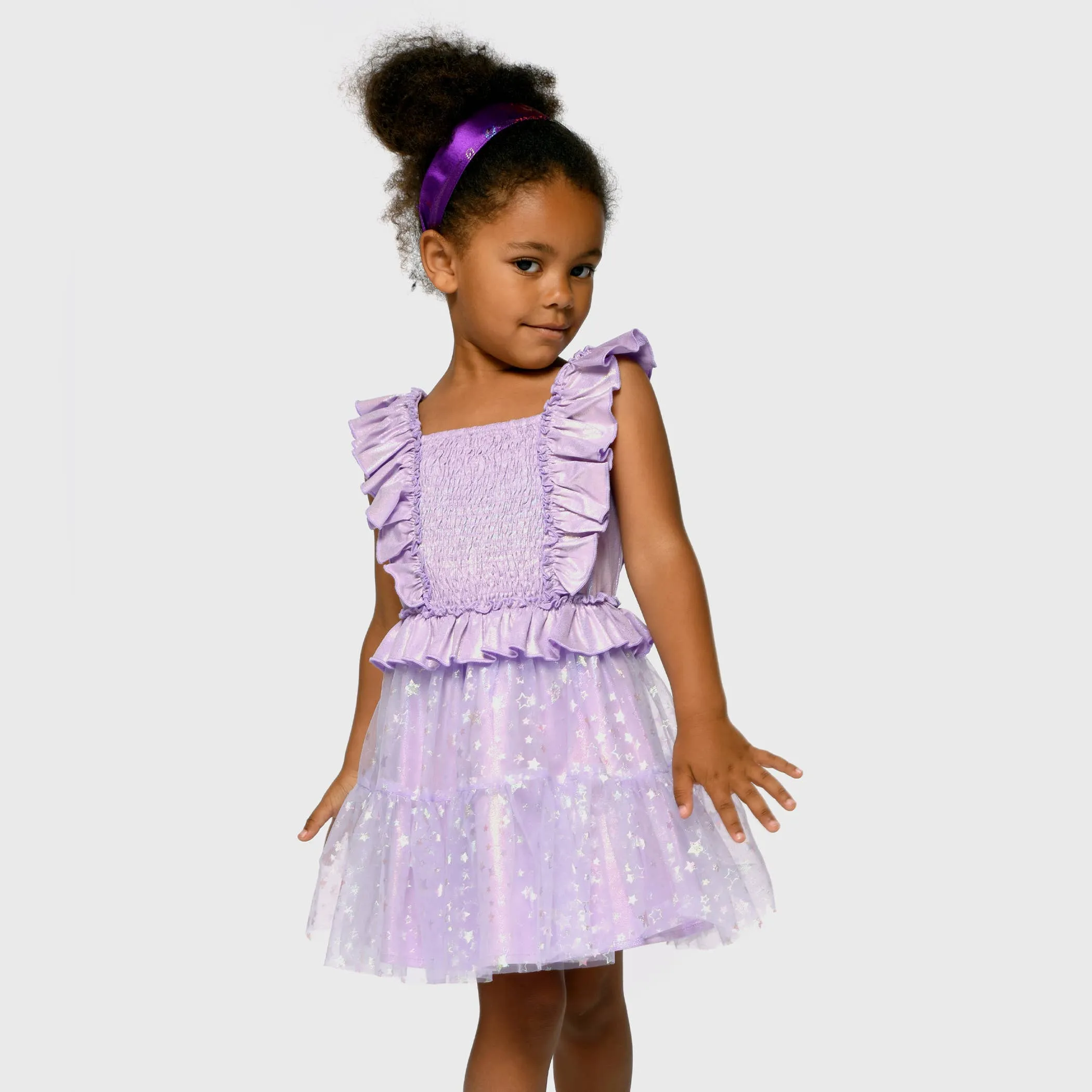 RUFFLE SMOCKED TUTU DRESS