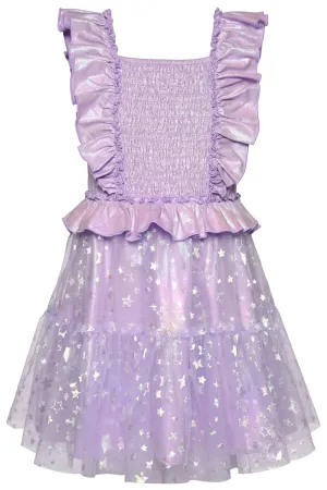 RUFFLE SMOCKED TUTU DRESS
