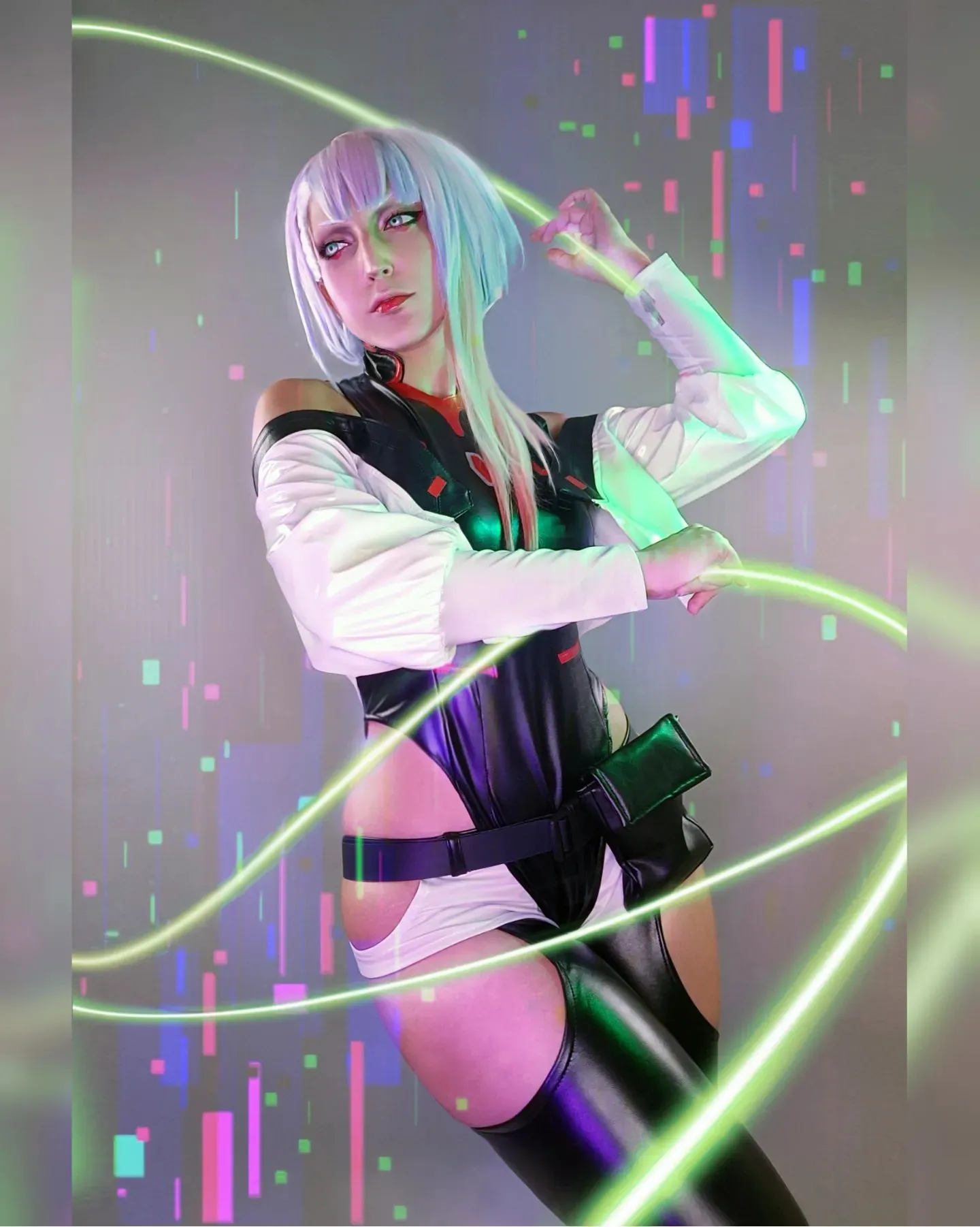 Rulercosplay Rulercosplay Anime Cyberpunk Edgerunners Lucyna Kushinada Cosplay Costume（In stock）