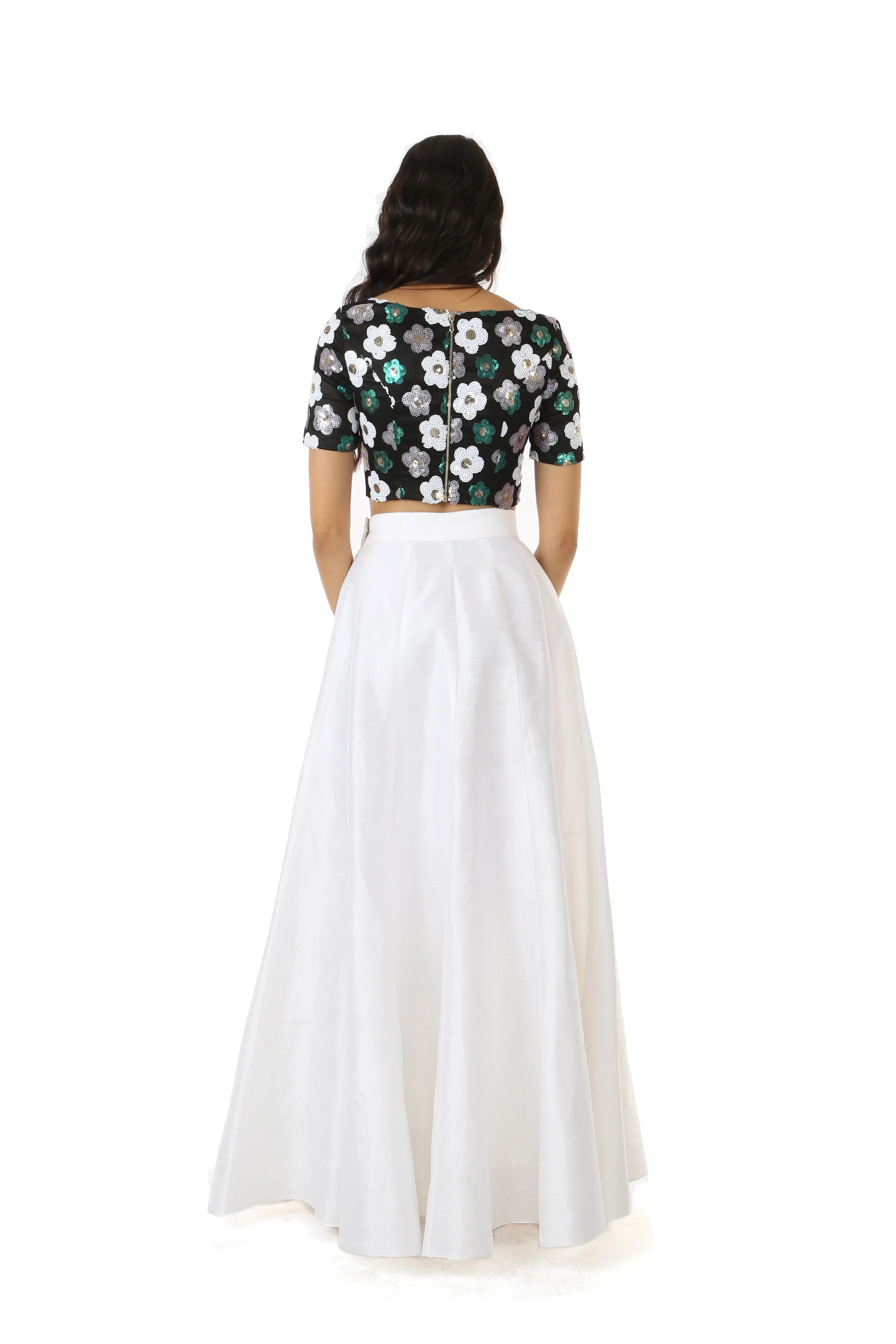 SANYA Sequin Daisy Top