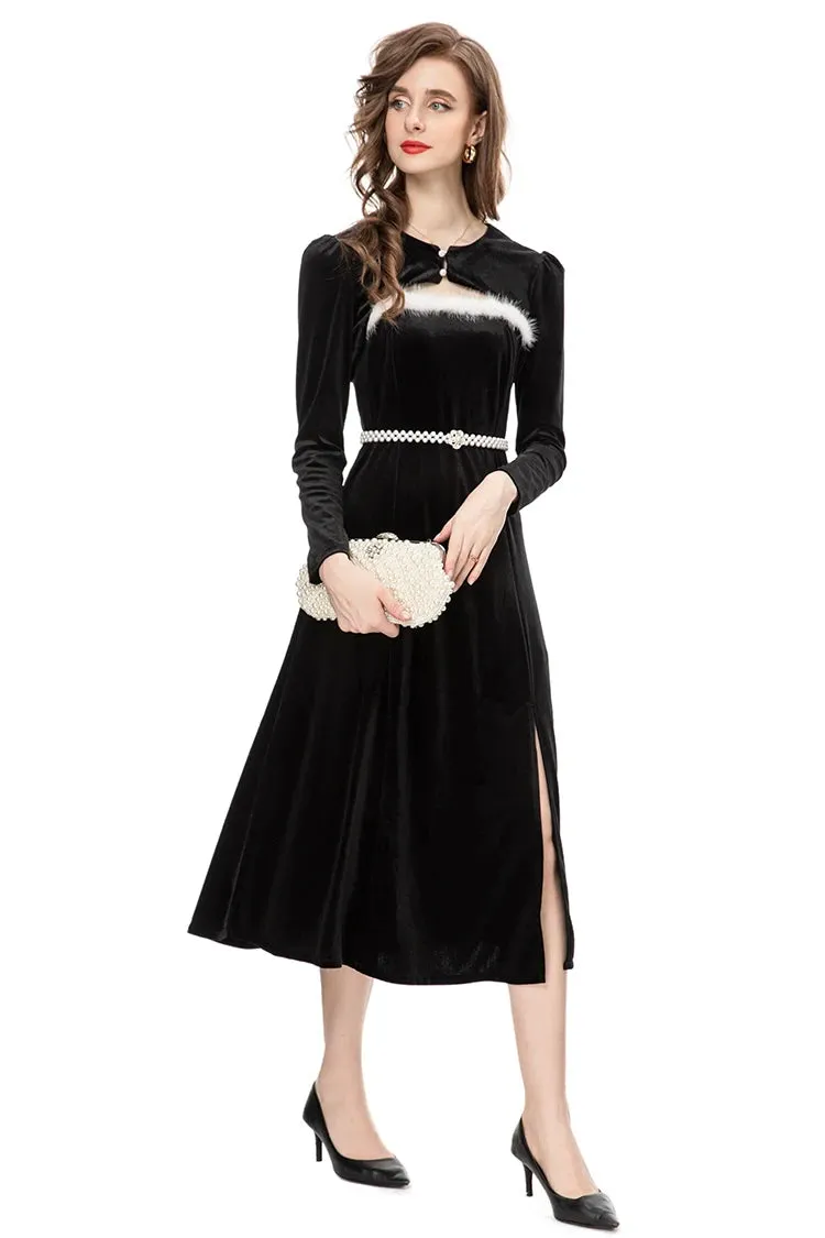 Sarai Velvet Dress Short Coats 2 Piece Set