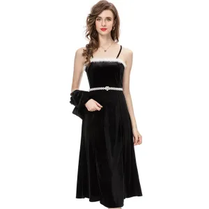 Sarai Velvet Dress Short Coats 2 Piece Set