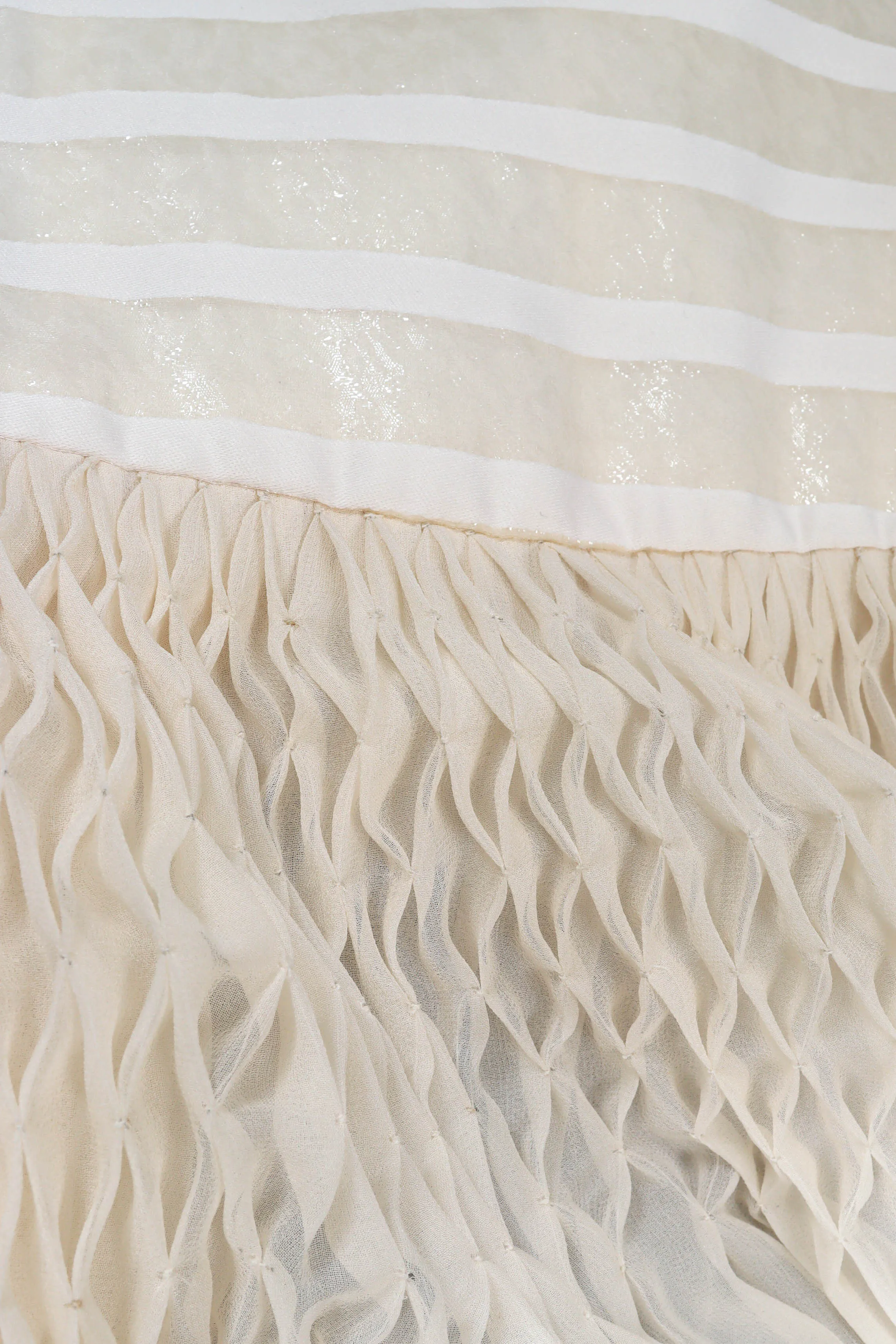 Satin Ribbon Stripe Panel Dress