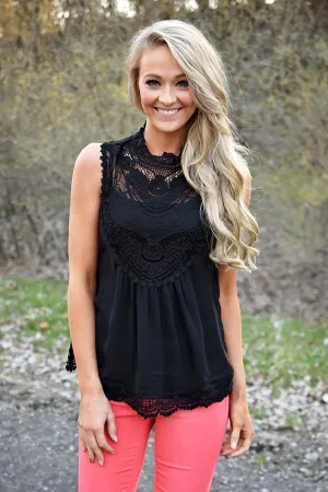 Secret Keeper Top ~ Black