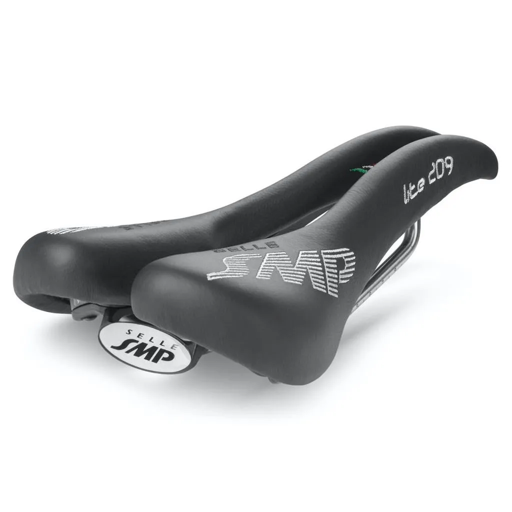 Selle SMP Lite 209 Saddle - CroMo Rails - Black