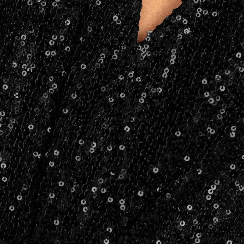 Sequins Glittered Bodycon Suit Nightclub Outfit