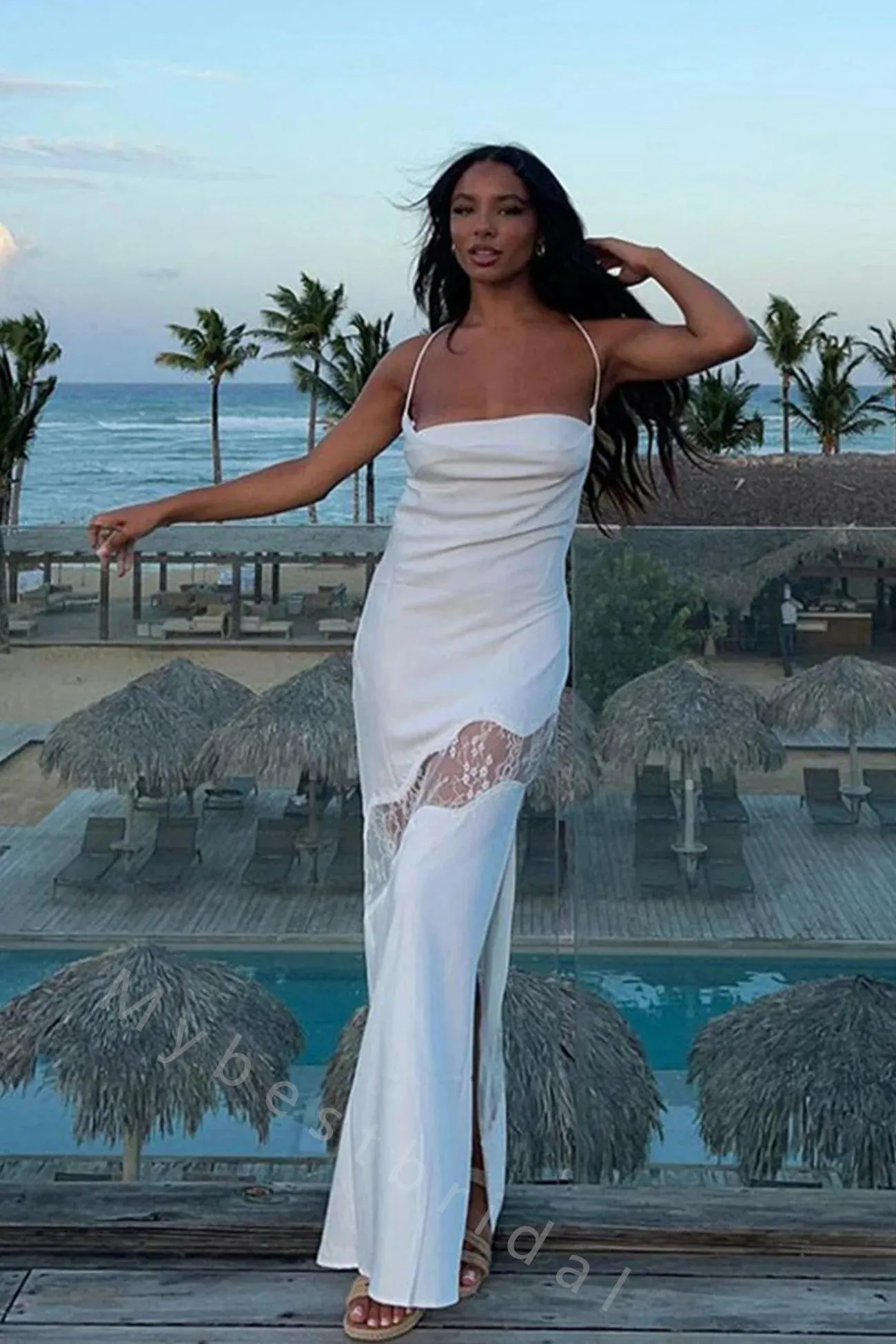 Sexy Jewel Sleeveless Mermaid Long Prom Dress,PDS11520