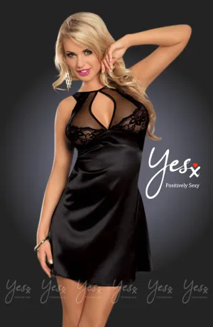 SexySatin Dress Black